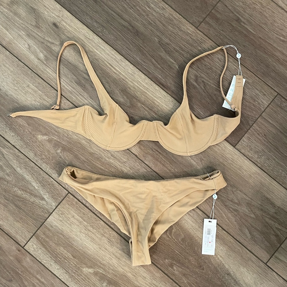 Brand new with tags tan Frankie’s Bikini size L